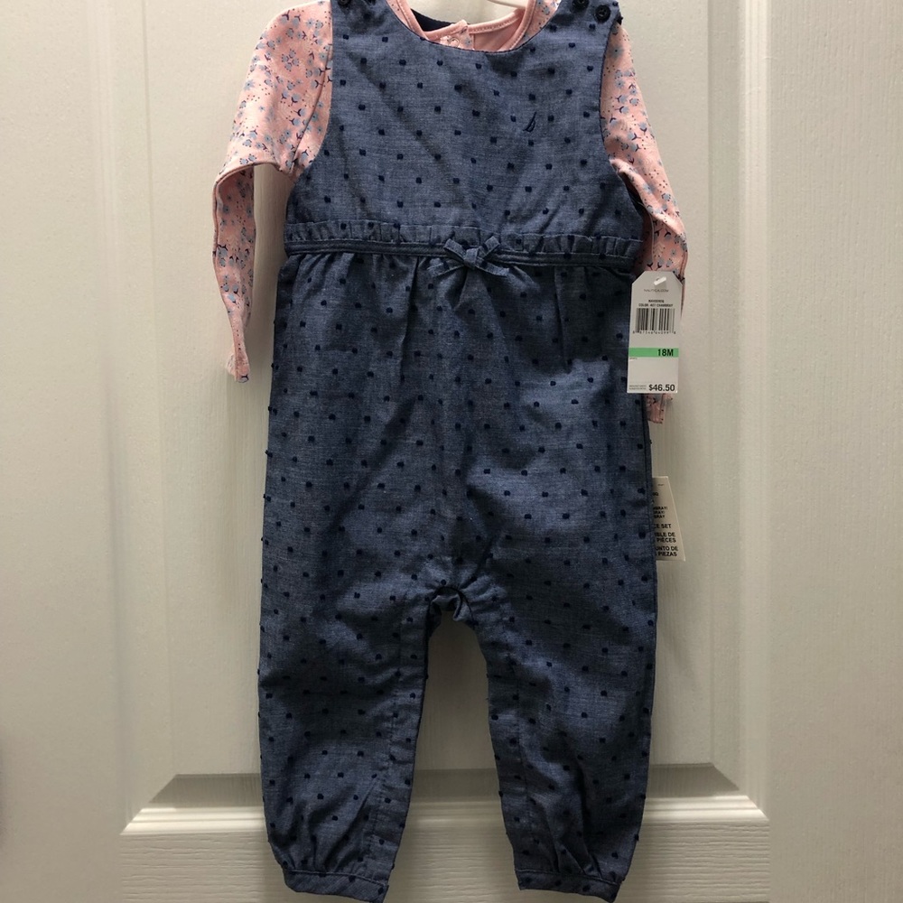 Toddler girl NAUTICA romper set